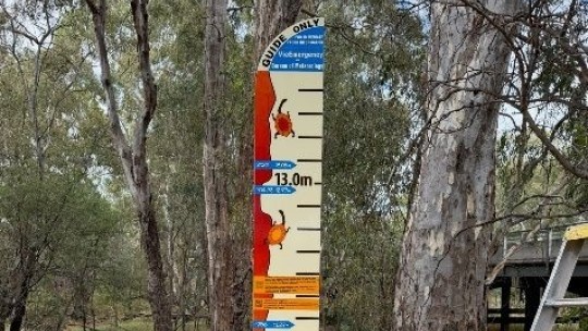 RiverConnect Historical Flood Information Signage project completed