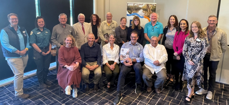 Pictured (left to right): Allison Trethowan, Jessica Reid, Terry Court, Cr Sam Spinks, Cr Geoff Dobson, Rod McLennan, Sharon Terry, Paul Huckett, Jane Roots, Helen Murdoch, Carl Walters, Beth Parker, Bruce Cumming, Uncle Ruben Baksh, Fiona Stuart, Cr Seema Abdullah, Ali White, and Jarrod Thorp. Not pictured: Cheryl Bourke, Andrea Smith, Kimberley Chu and Jay Whittaker.