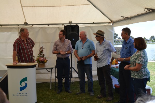 RiverConnect 10 years of service awards to Rod and Bruce 